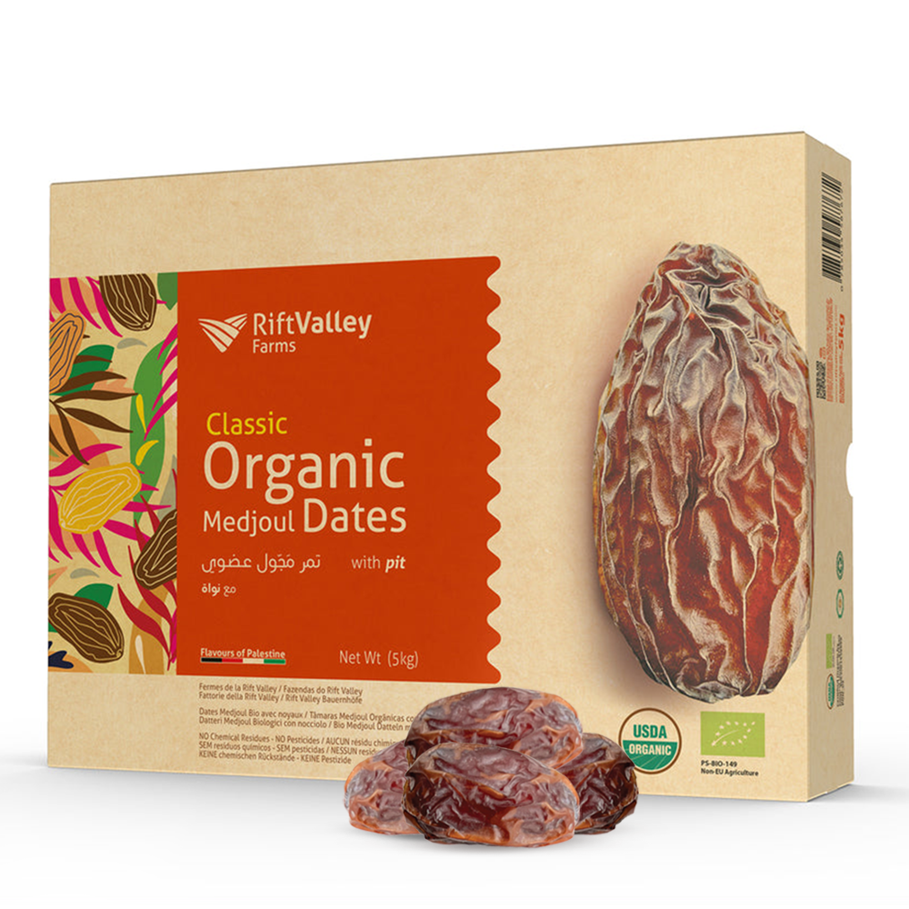 Bio Medjool Classic Datteln 5KG aus Palästina - Rift Valley Farms